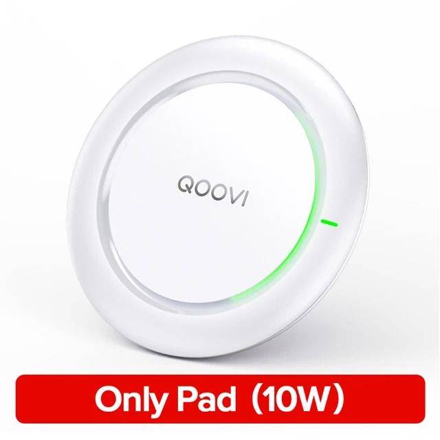 10W Qi Fast Wireless Charging Pad | Ultra-Slim Desktop Charger for iPhone & Samsung Galaxy