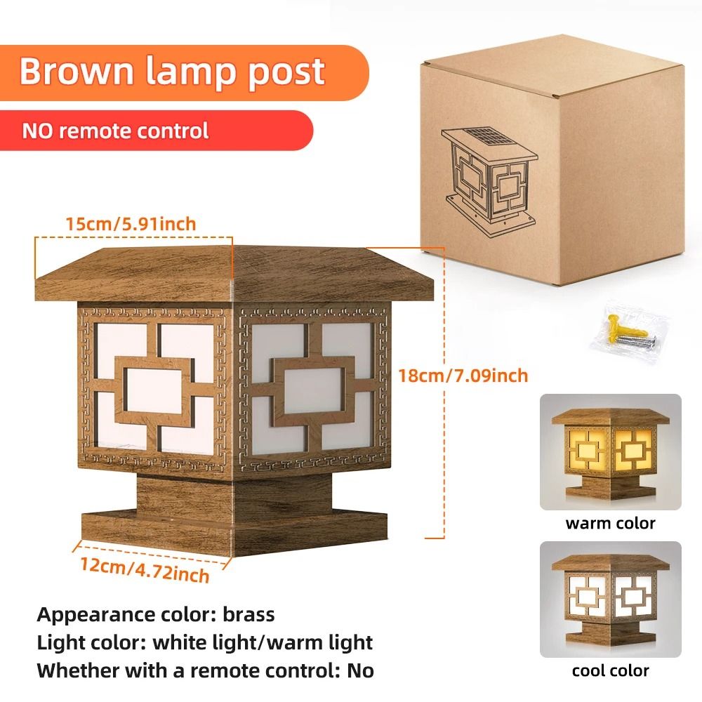 Solar Powered Fence Post Cap Lights | High-Brightness Outdoor Lighting Decor with Dual Color Modes