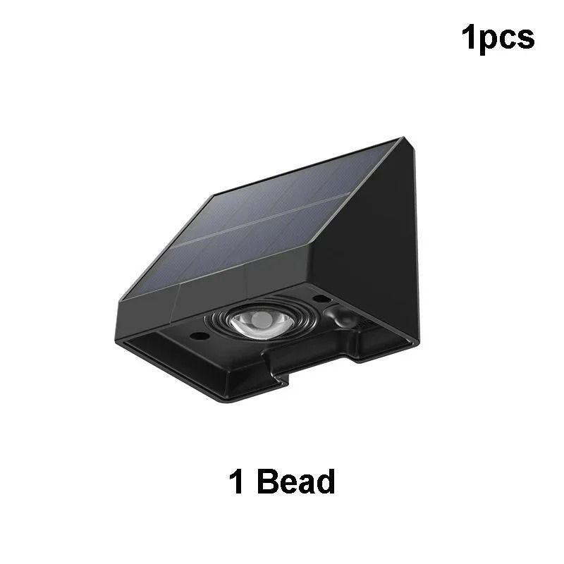 Solar Wall Light Outdoor Porch Waterproof LED Lamp with Automatic Night Lighting
