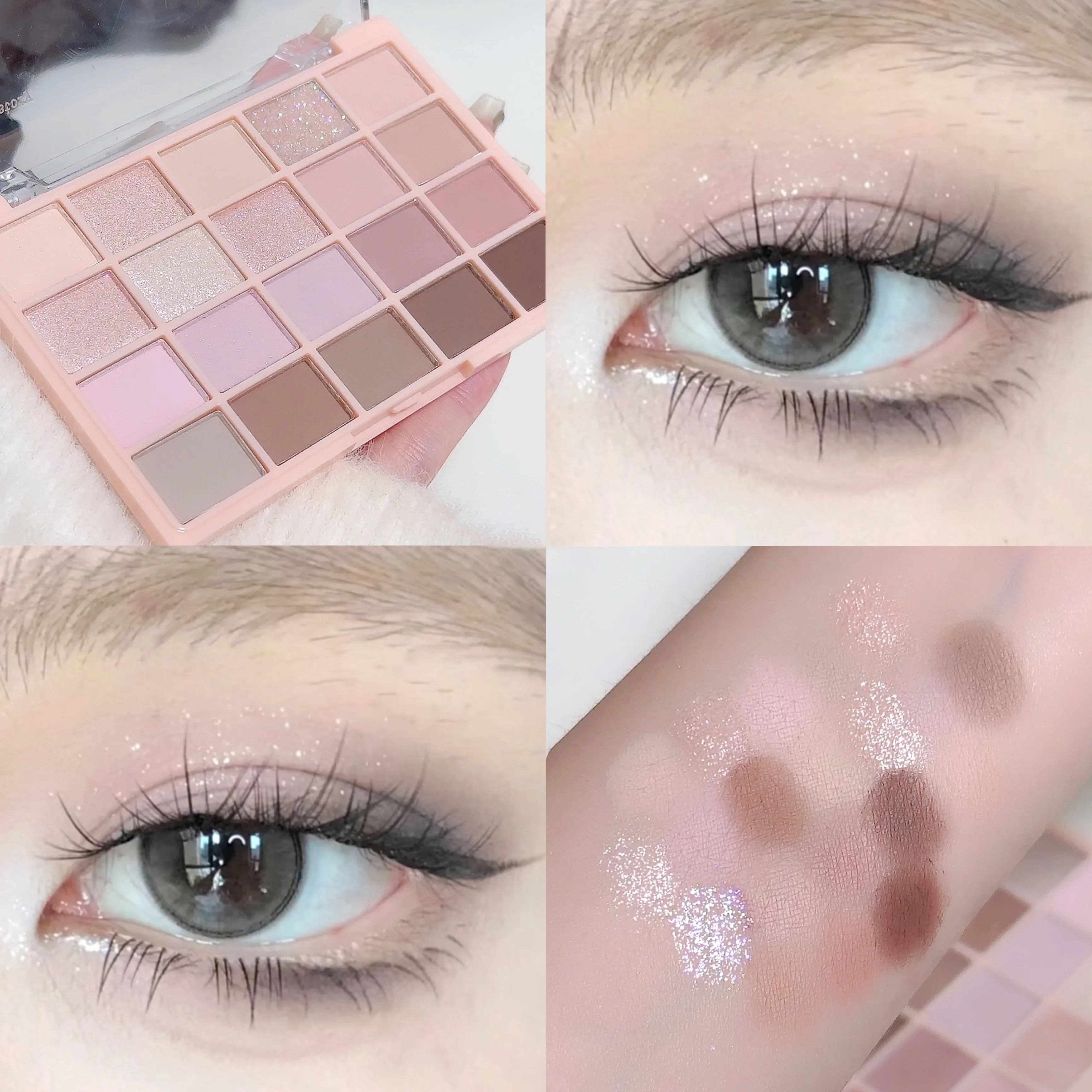 20-Shade Korean Low-Saturation Matte Eyeshadow Palette - Daily Professional Makeup