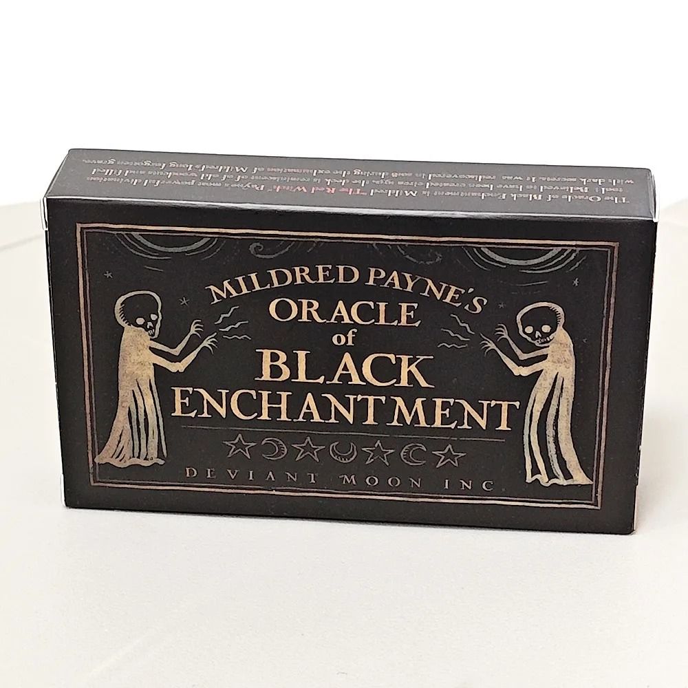 Mildred Paynes Oracle of Black Enchantment | 52-Card Woodblock Style Divination Deck