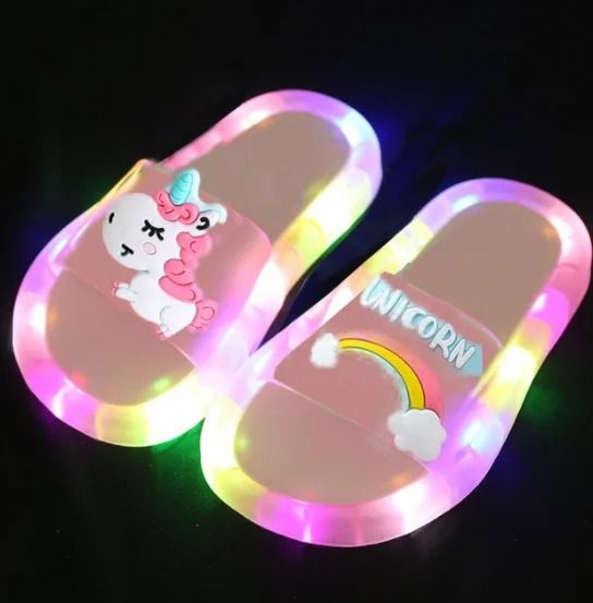2023 LED Kids Light-Up Slippers | Professional Bathroom Sandals & Toddler Safety Footwear System