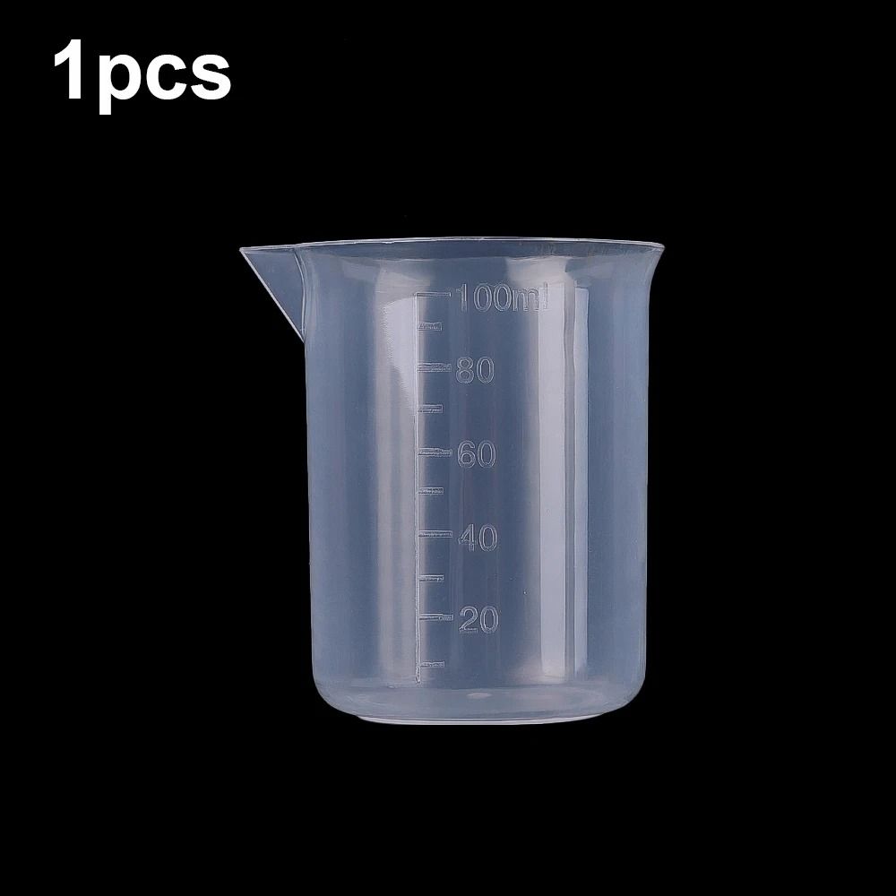 100ml Graduated Measuring Beaker | Premium Plastic Lab-Grade Volumetric Cup & Kitchen Utility System