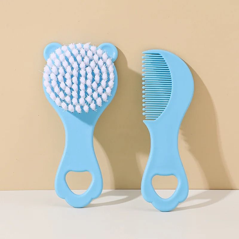 Brush & Comb Set for Newborn Scalp Cradle Hair Care for Delicate Skin