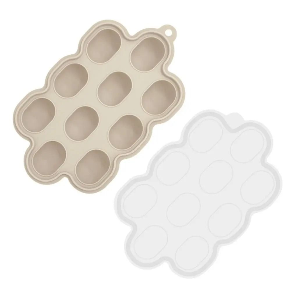 10-Hole Silicone Baby Breastmilk Popsicle Molds & Fruit Food Feeder Tray