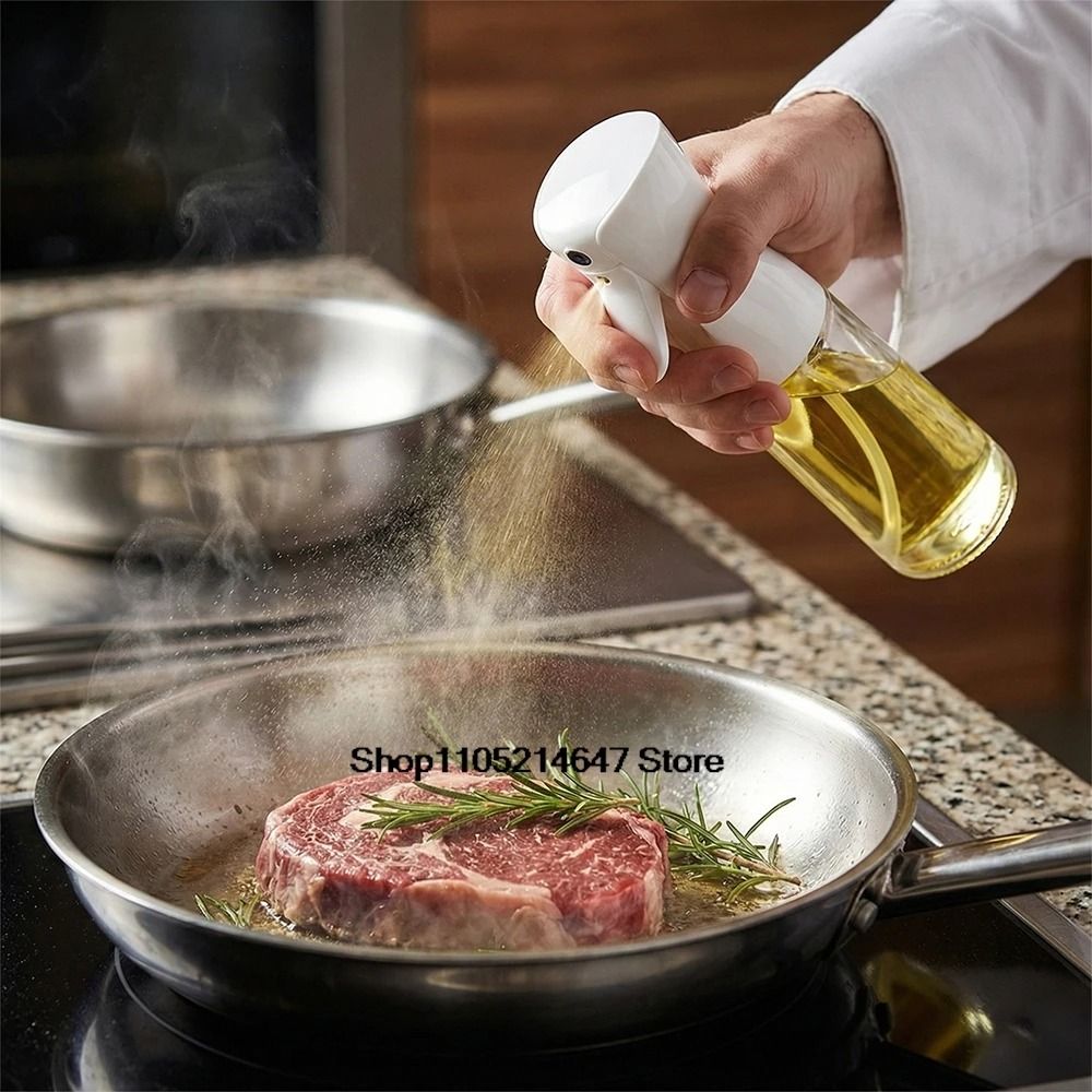 Precision Glass Oil Spray System - Premium 220ml Culinary Mist Sprayer for BBQ & Baking