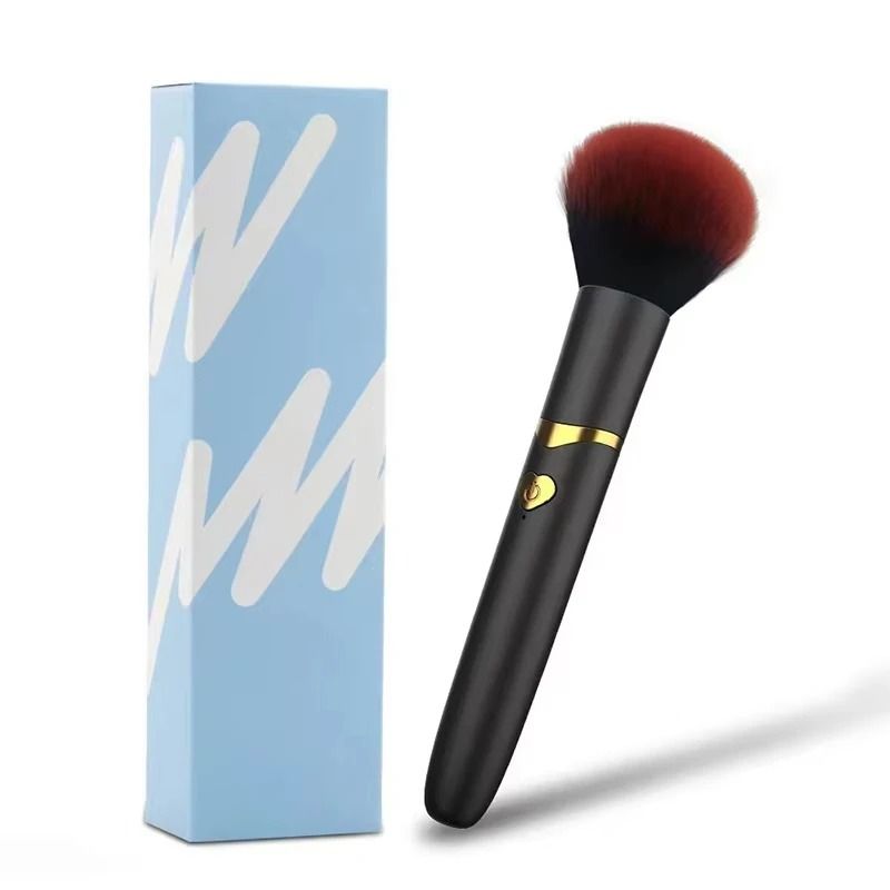 2-in-1 Electric Multi-Function Vibration Makeup Brush and High-Performance Soft Fluffy Foundation Tool
