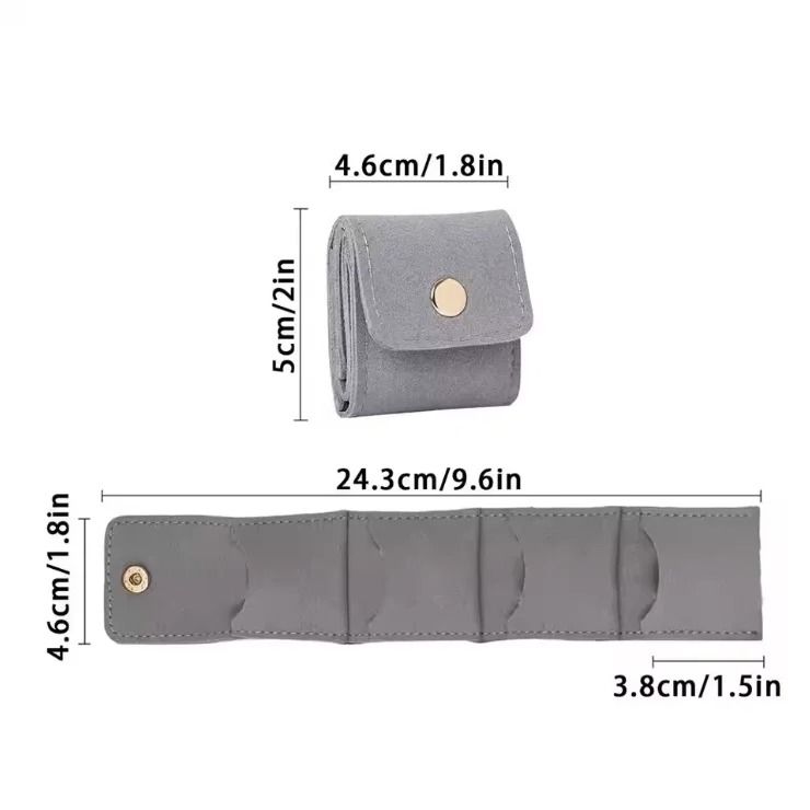 4 Compartments Jewelry Storage Bag and High-Performance Portable Mini Travel Organizer