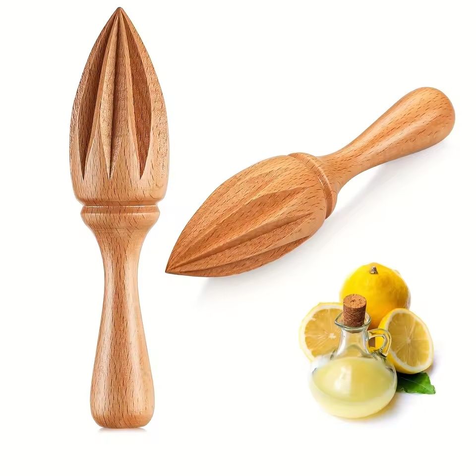 3 pcs Handcrafted Wooden Lemon Juicer and High-Performance Citrus Press Architecture