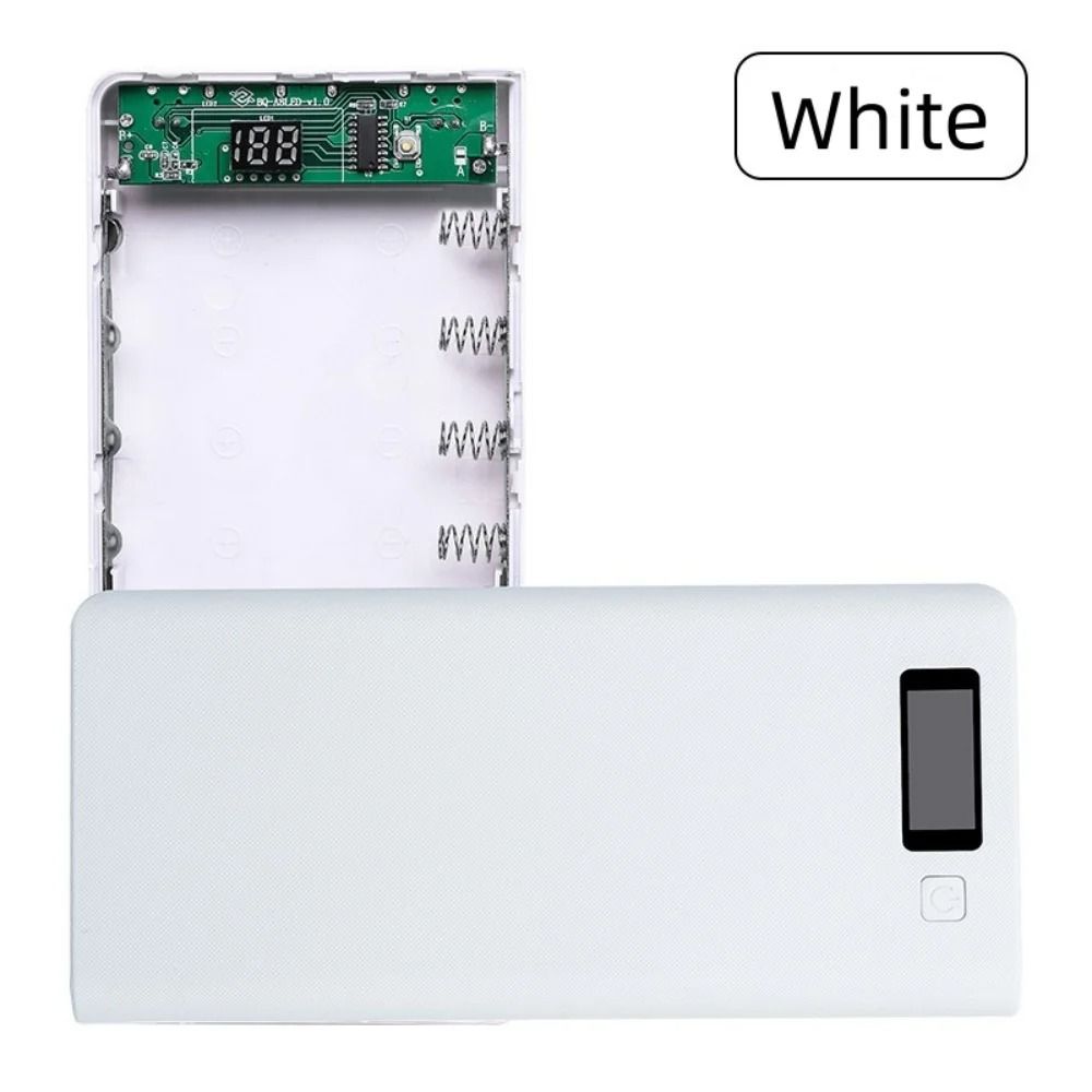 8-Bay Detachable 18650 DIY Power Bank Shell with Dual USB High-Fidelity Charging Hub
