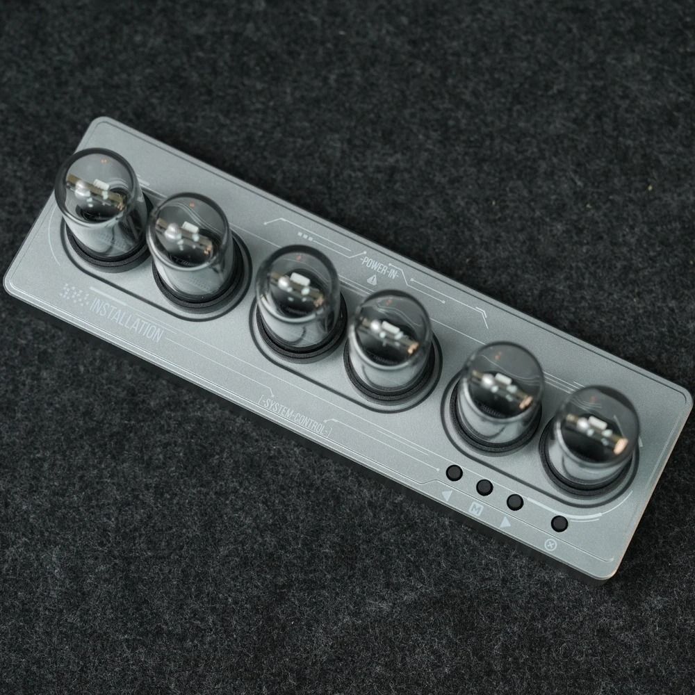 WIFI Control IPS Nixie Tube Alarm Clock with Colorful RGB Lights