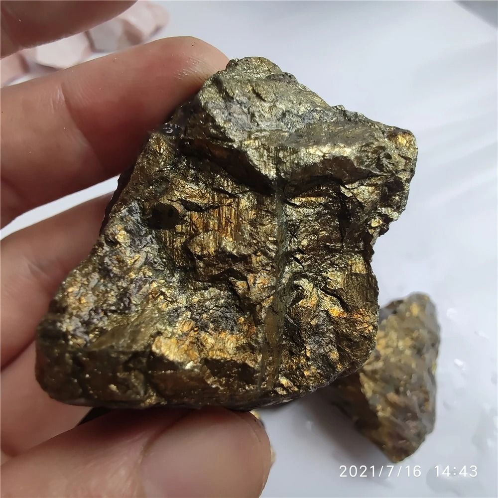 Natural Chalcopyrite Ore Specimen | Raw Copper, Gold & Silver Bearing Mineral