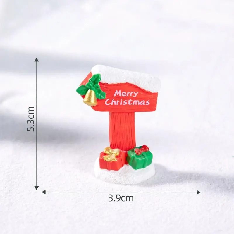 Resin Road Sign Fairy Garden Miniature | Simulation Micro Landscape Ornament
