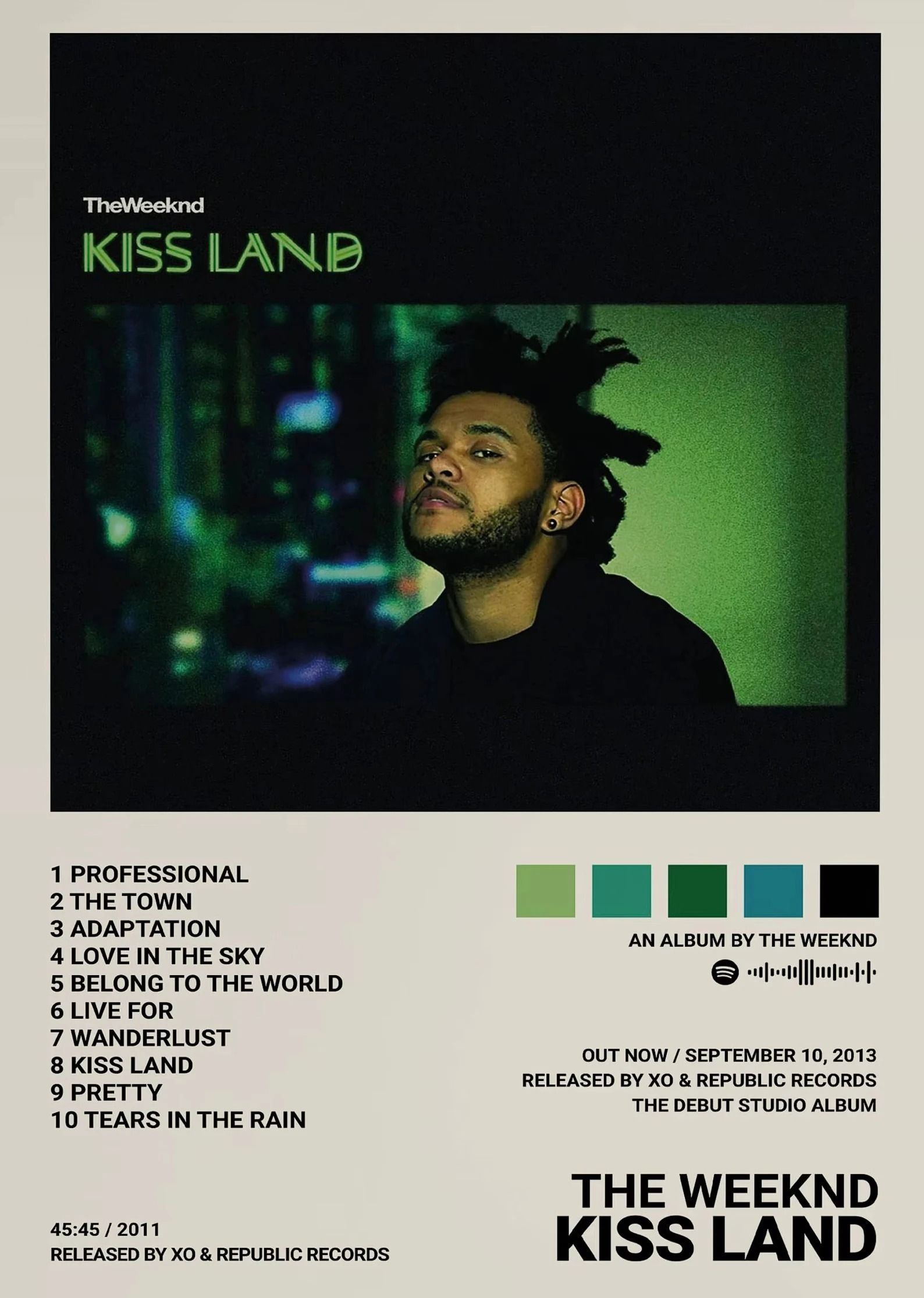The Weeknd Starboy Music Album Poster | Hip Hop Icon Canvas Wall Art