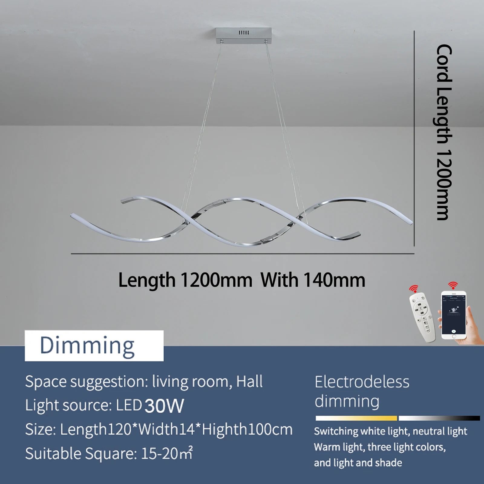 Modern Linear LED Chandelier | Minimalist Dining Room Pendant Lamp for Kitchen & Luxury Home Decoration