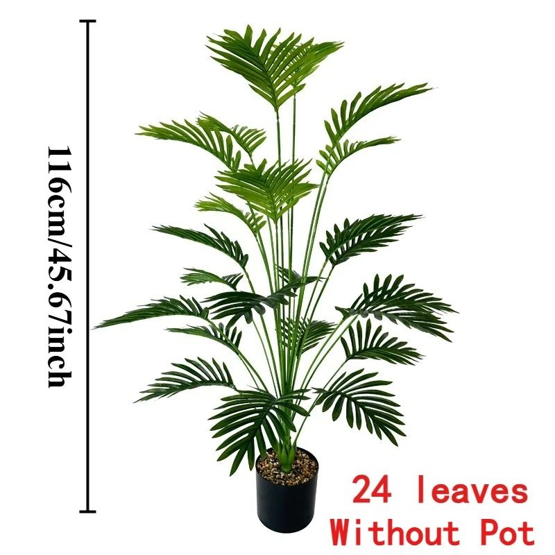 43.3 inches Giant Artificial Potted Tree | Realistic Full Lush Greenery for Indoor & Outdoor All-Season Home Decor