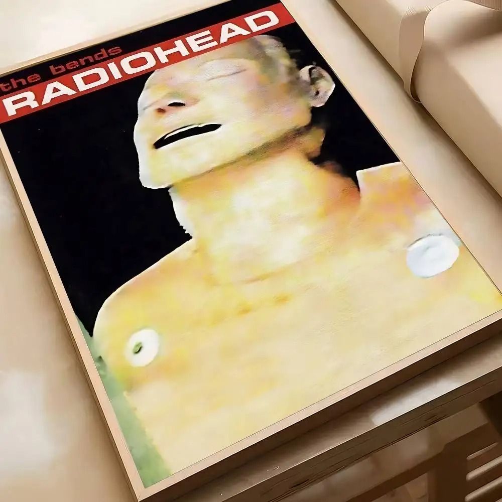 Radiohead Classic Rock Band Poster | Vintage Alternative Indie Wall Art | High-Definition Retro Music Room Decor