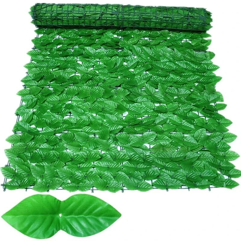 Artificial Evergreen Privacy Fence | Professional Ivy Hedge Screen | Executive Outdoor & Balcony Botanical Shield