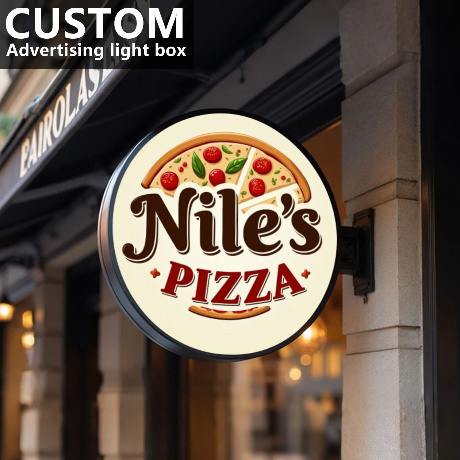 Premium Custom Round LED Light Box | Double-Sided Illuminate | Inspire ...