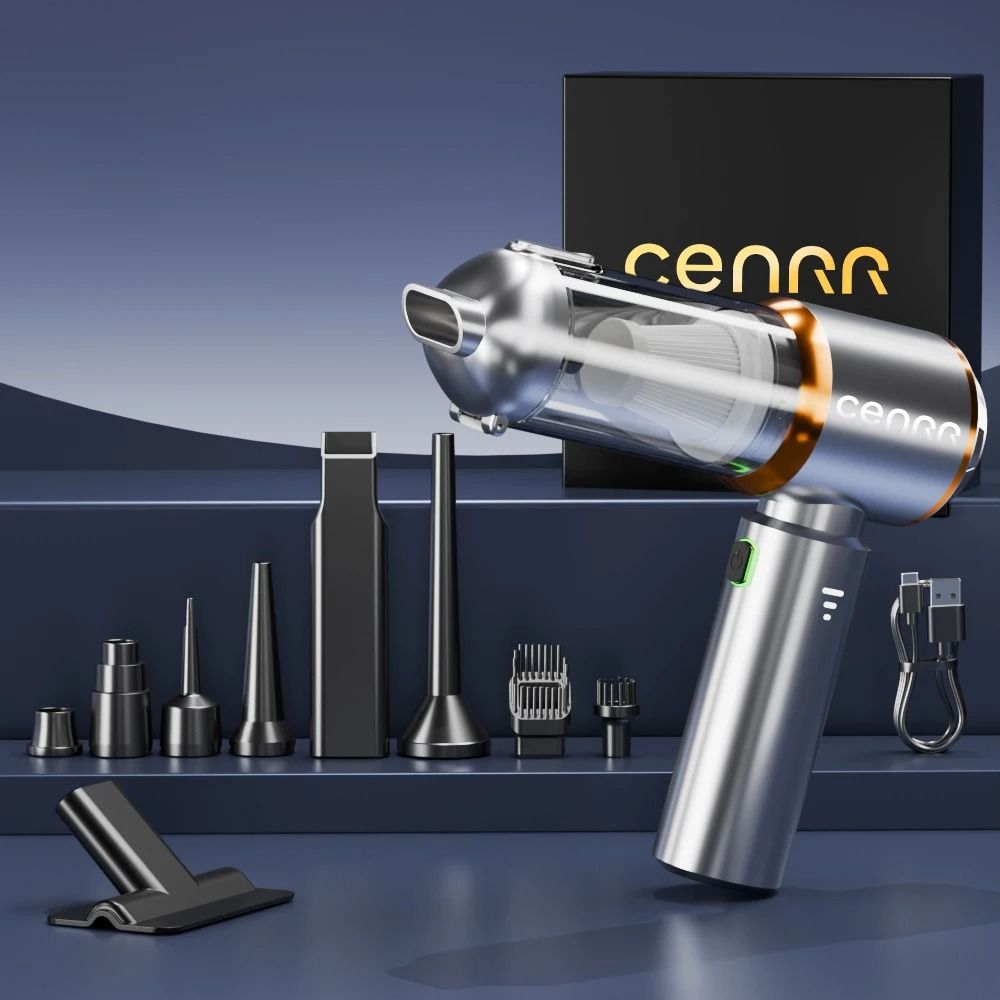Mini High-Power Car Vacuum & Blower | Portable Handheld Wireless Cleaner | Executive Interior Maintenance System