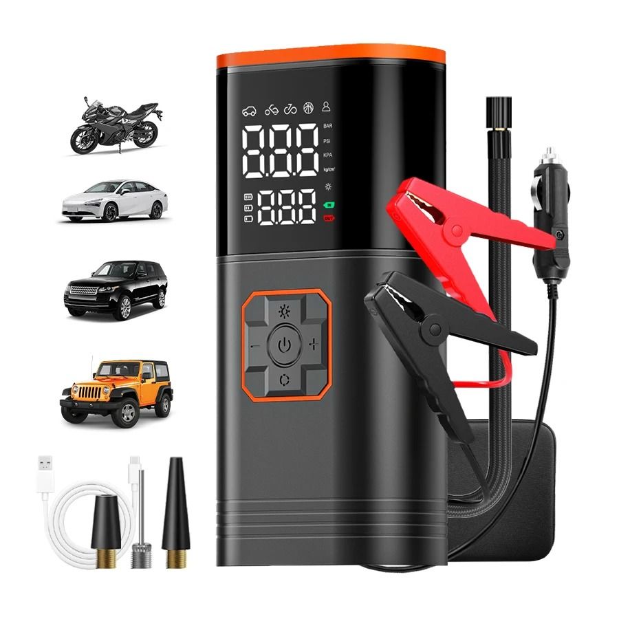 Portable Wireless Tire Inflator & Pump | Digital Display Air Compressor | Executive Vehicle Maintenance System