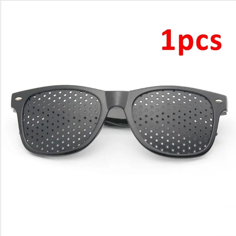 Classic Wayfarer Pinhole Vision Trainer Anti-Fatigue Stenopeic Eye Protection and Myopia Correction