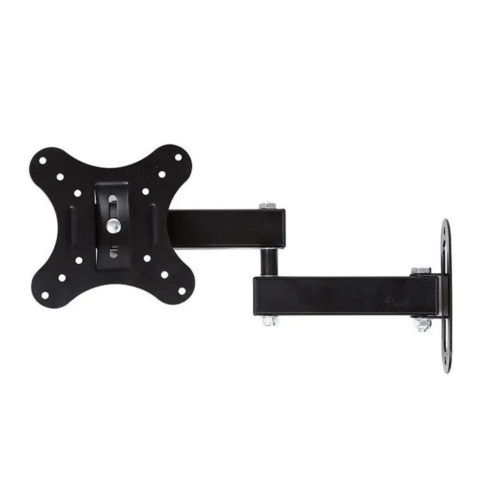 Universal Adjustable TV Wall Mount Bracket for 10-27 Inch LCD LED Monitors Heavy Duty Full Motion Screen Holder