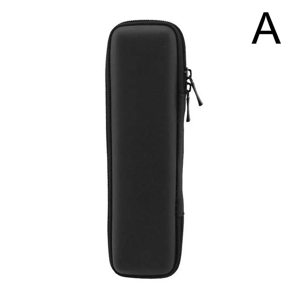 Black EVA Hard Shell Stylus and Pen Pouch with Internal Mesh Organizer and Secure Zipper Closure