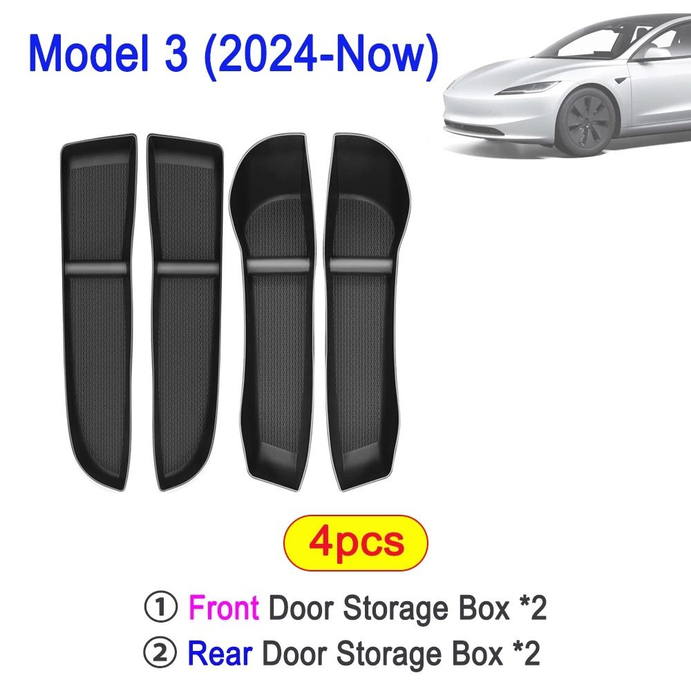 Tesla Model 3/Y Juniper (2025–2026) Door Handle Storage Stabilization Interface