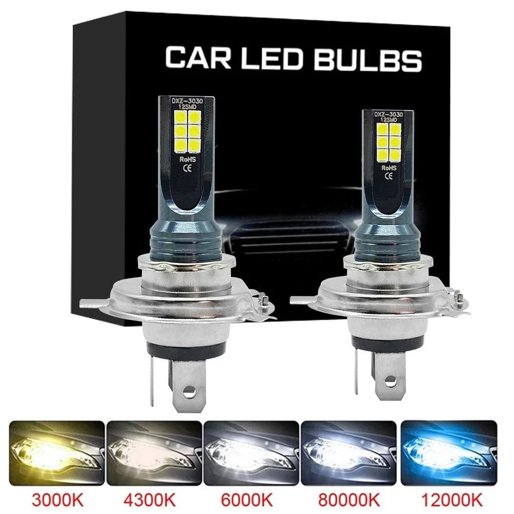 High-Power 80W Ultra-Bright LED Car Headlight and Fog Light Replacement Bulbs