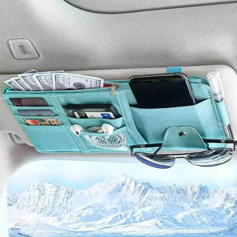 Multi-Functional Automotive Sun Visor Tactical Organizer
