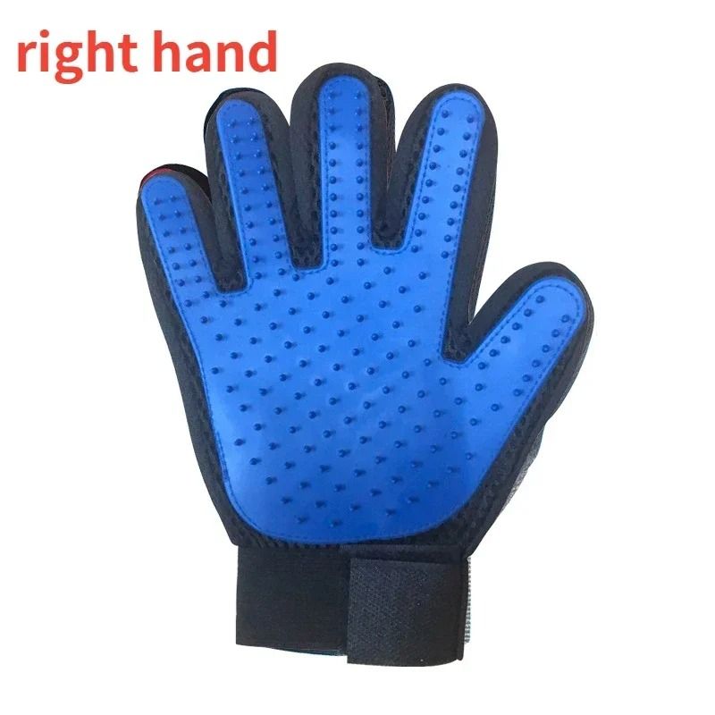 Silicone Five-Finger Pet De-Shedding Grooming Glove