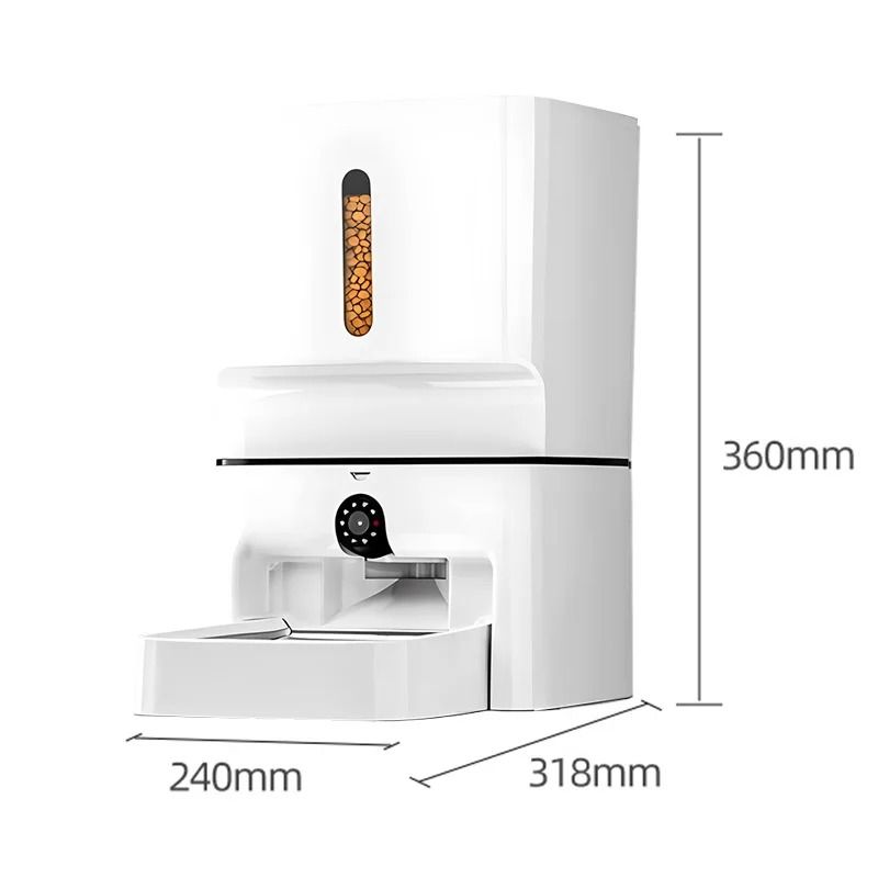 Smart 7L Automatic Pet Feeder with HD Video Camera & Wi-Fi