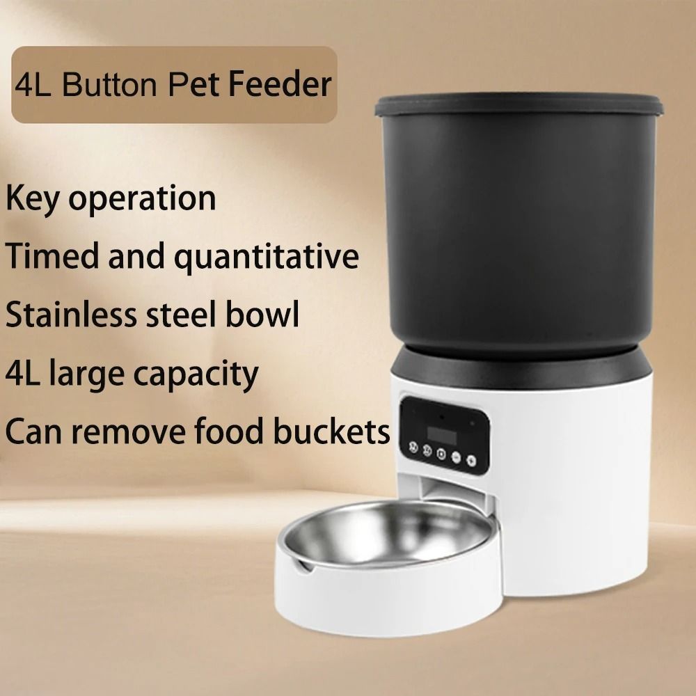 4L Smart Automatic Pet Feeder with Camera and Timer Dispenser