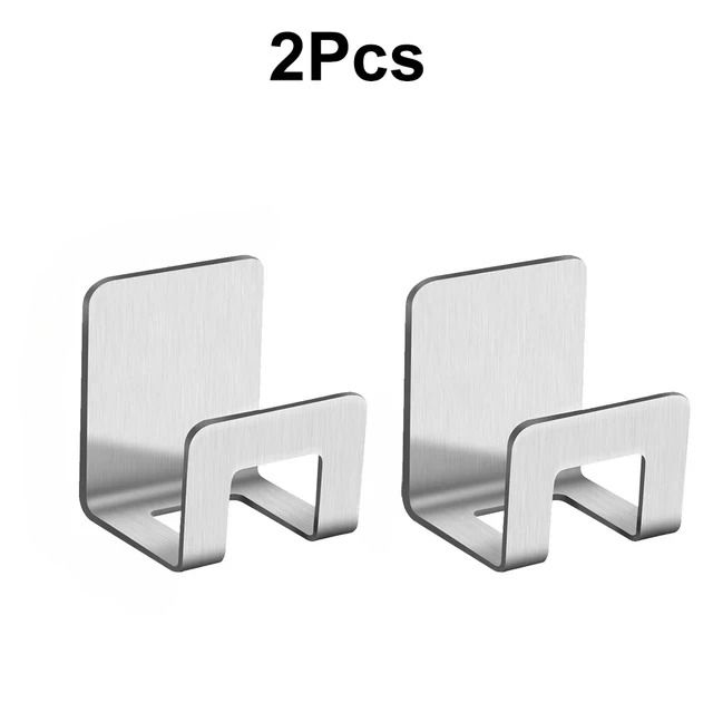2-Piece Non-Perforated Stainless Steel Sink Sponge Rack & Storage Drain Organizer