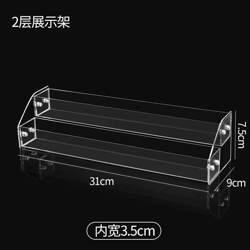 Clear Acrylic Nail Polish Gel Display Stand – Multi-Layer Plastic Storage Rack with Pull-Out Drawer