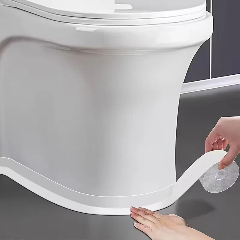 1-Roll Self-Adhesive Waterproof PVC Caulk Tape and Joint Sealing Strip