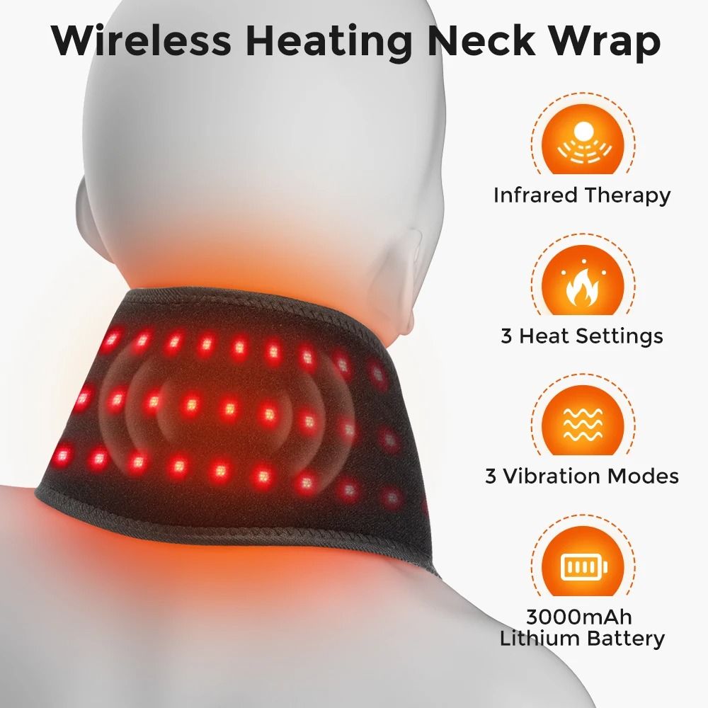 Cordless Red Light Therapy & Vibration Neck Massager