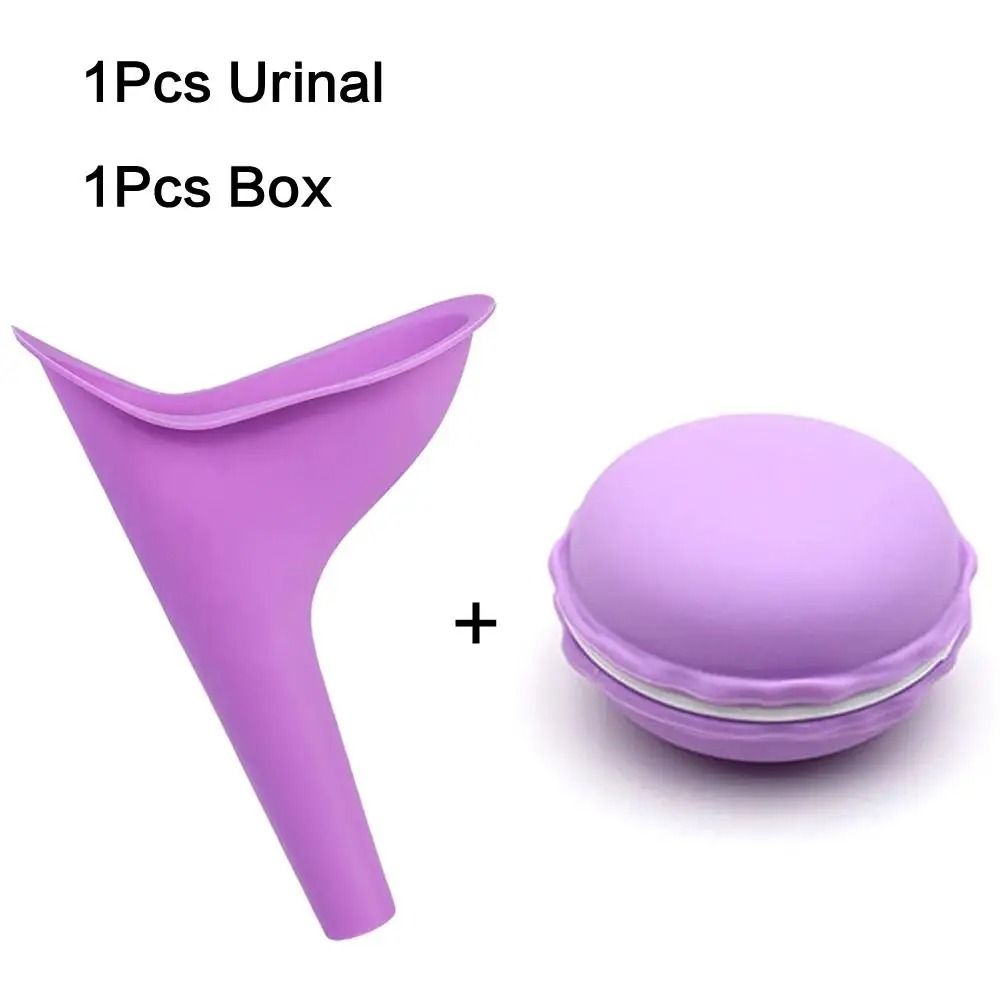 Portable Female Urinal for Women - Reusable Pee Funnel with Storage Box for Travel & Hiking