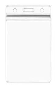 Transparent ID Card Holder Waterproof Badge Sealed Document Protection