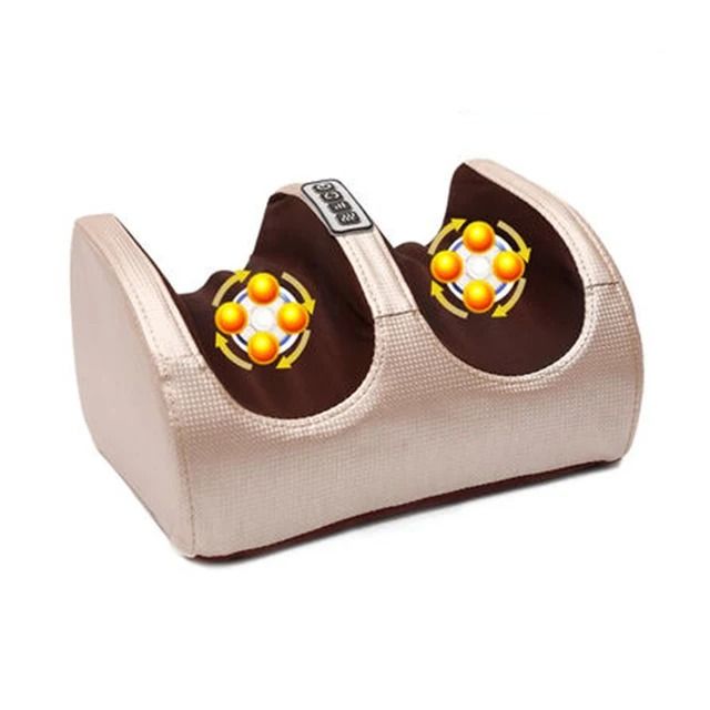 Electric Foot Massager with Heat and Deep Tissue Kneading Vibration