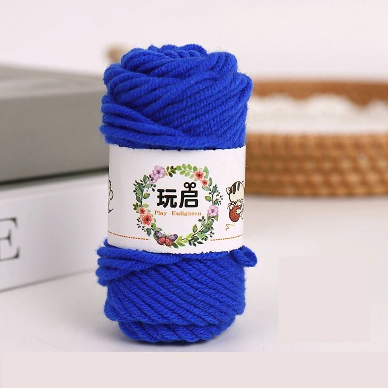 10g 5-Ply Baby Milk Soft Cotton Wool Yarn Mini Roll for Crochet Sweaters Dolls Hats Crafts