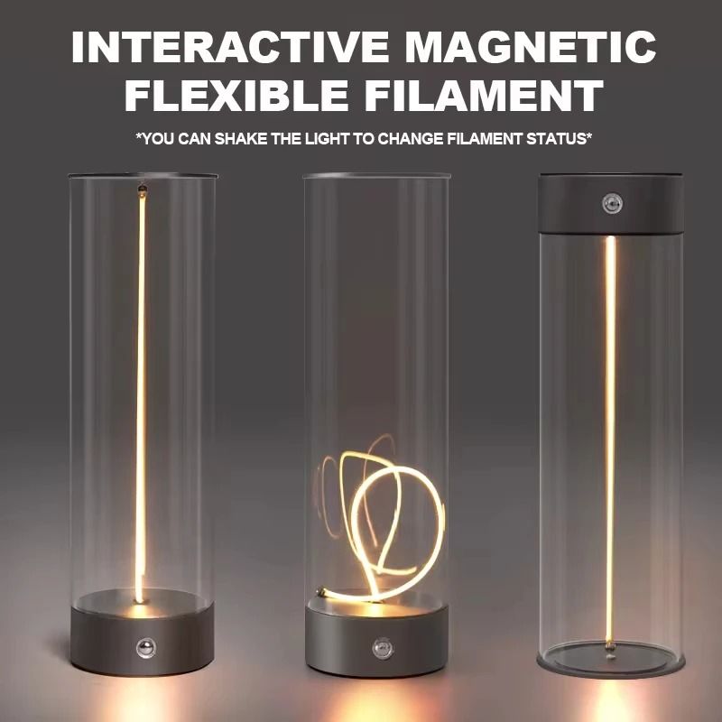 Rechargeable Cordless LED Table Lamp with Magnetic Base Touch Sensor & 3-Level Dimming
