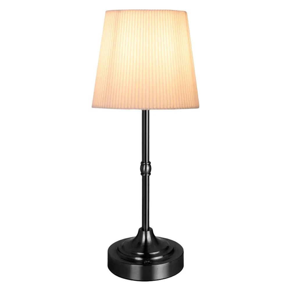 Metal Base Small Table Lamp 2200K Warm Light Cordless LED Desk Lamp USB Rechargeable 5200mAh Portable