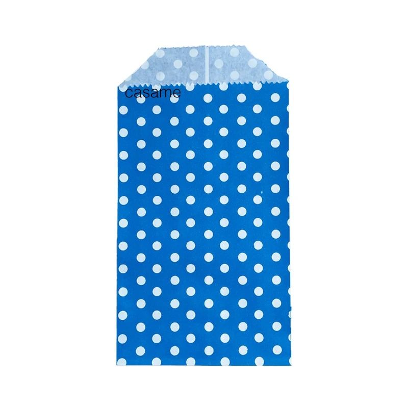 Mini Polka Dot Kraft Paper Gift Bags Small Favor Pouches for Wedding Party Favors & Cards