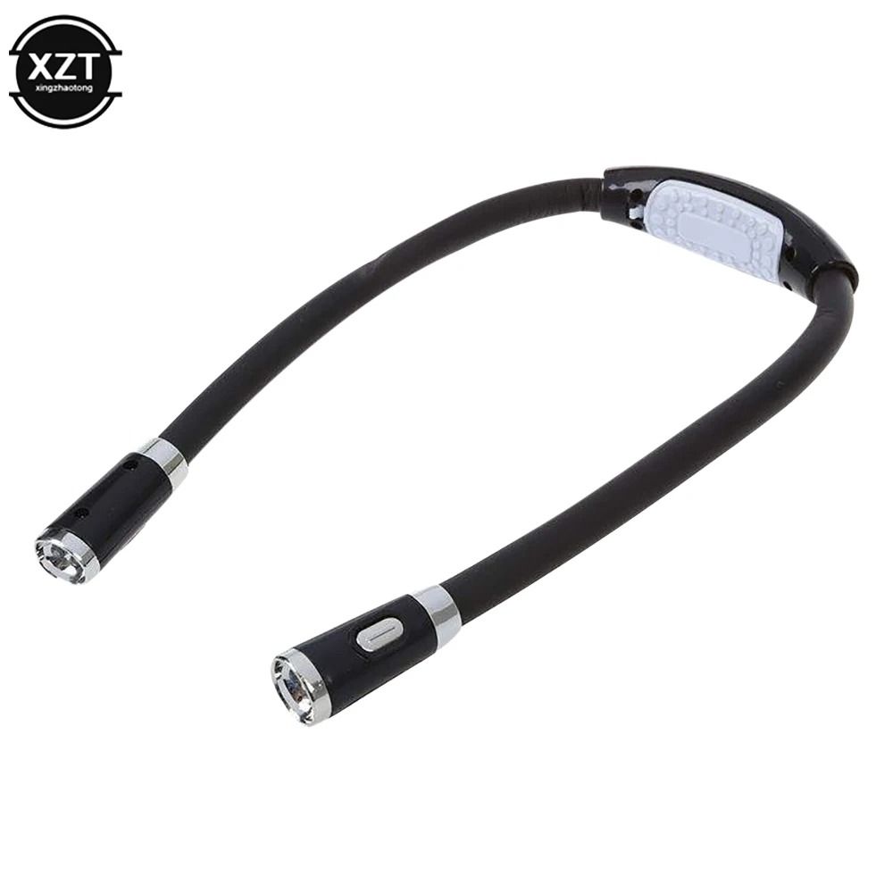 Flexible Neck Hug Reading Light Hands-Free LED Night Lamp & Outdoor Camping Flashlight