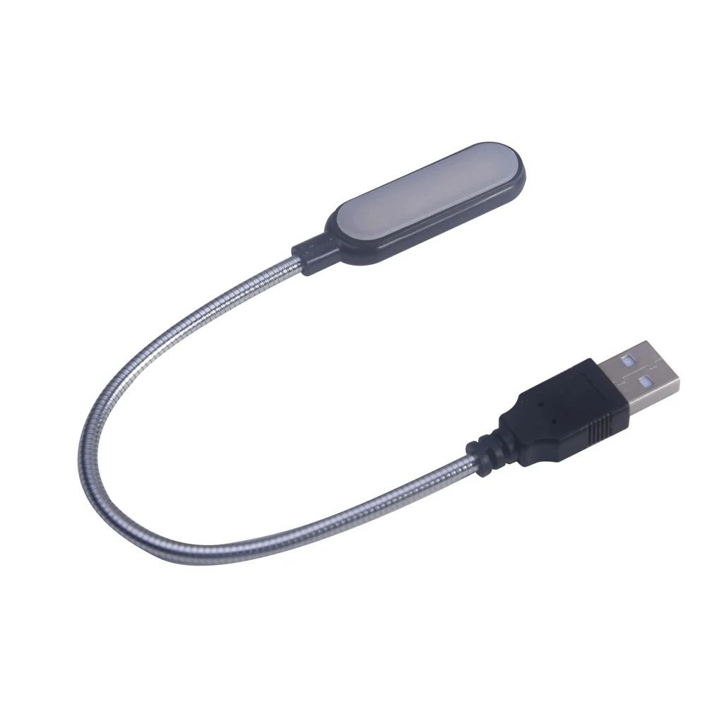 Portable USB Book Light Flexible Laptop Keyboard Reading Lamp Power Bank Powered Mini LED Night Light
