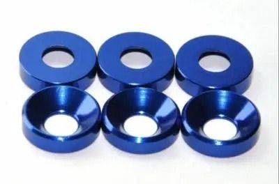 20pcs Aluminum Colorful Anodized Countersunk Head Bolt Washers M2 M3 M4 M5 M6 Gasket Set