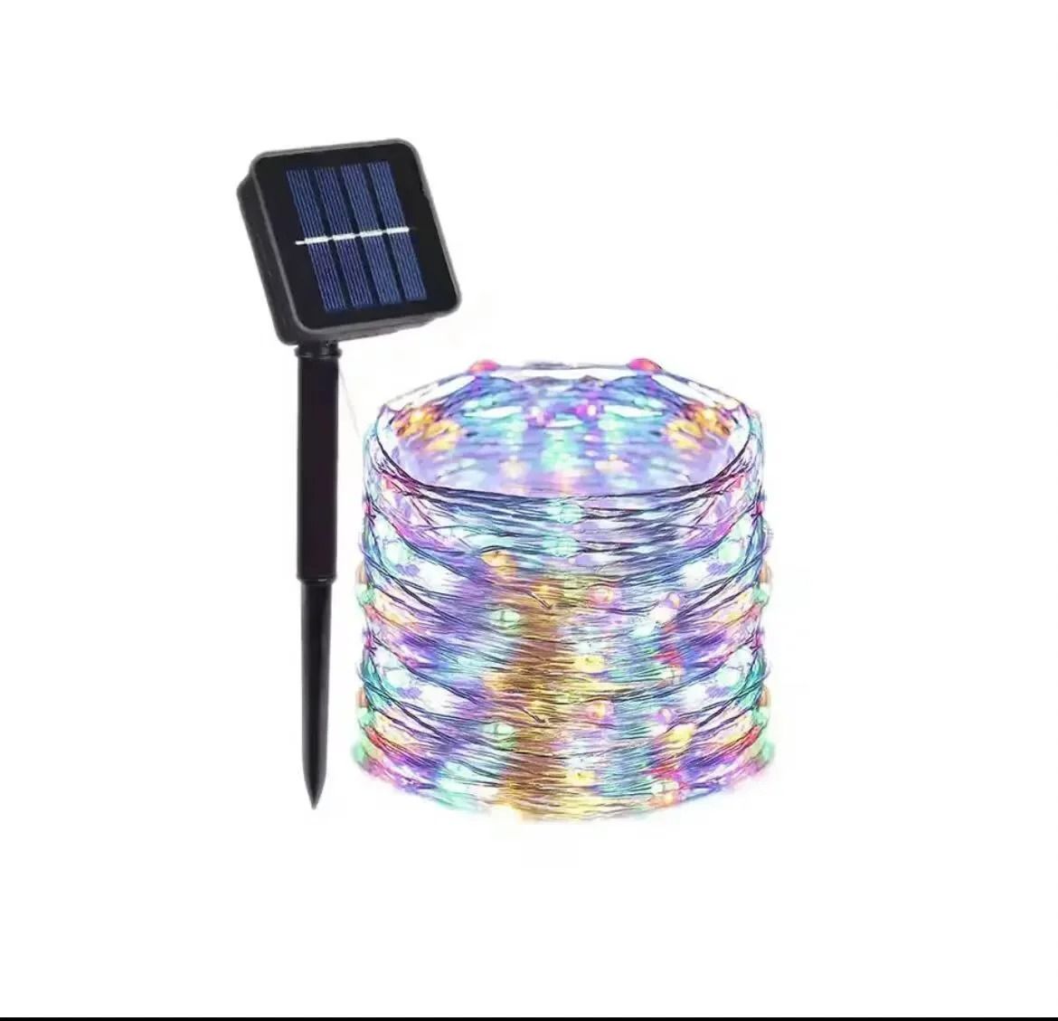 Solar Powered Fairy Lights Outdoor Waterproof LED String Lights 8 Modes Decor
