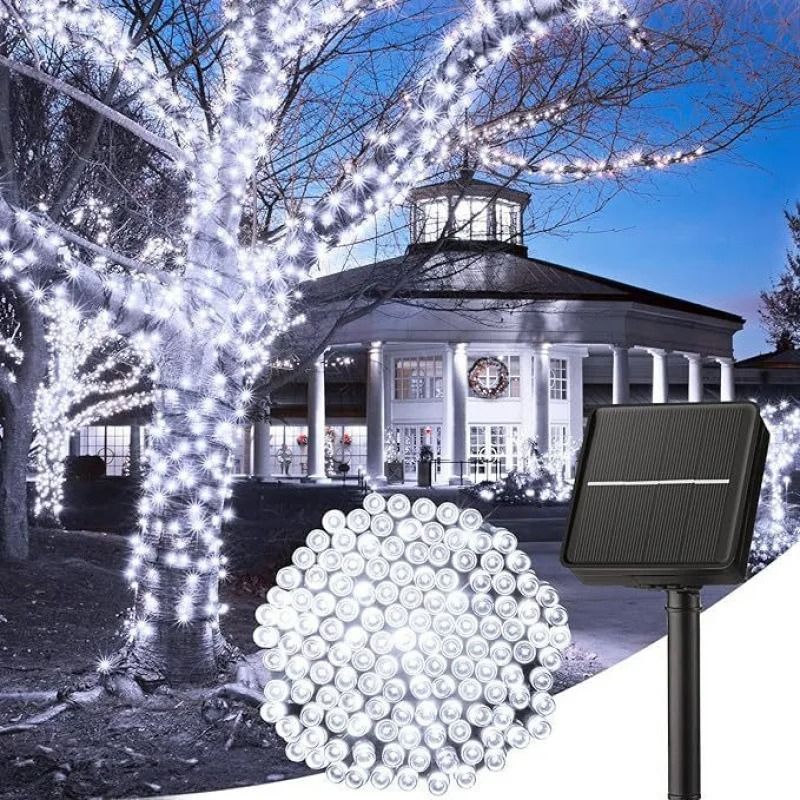 Solar LED String Lights Outdoor Waterproof 8 Modes Fairy Garden Camping Lamp